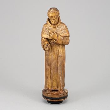 A carved wood sculpture, 18th/19th century.