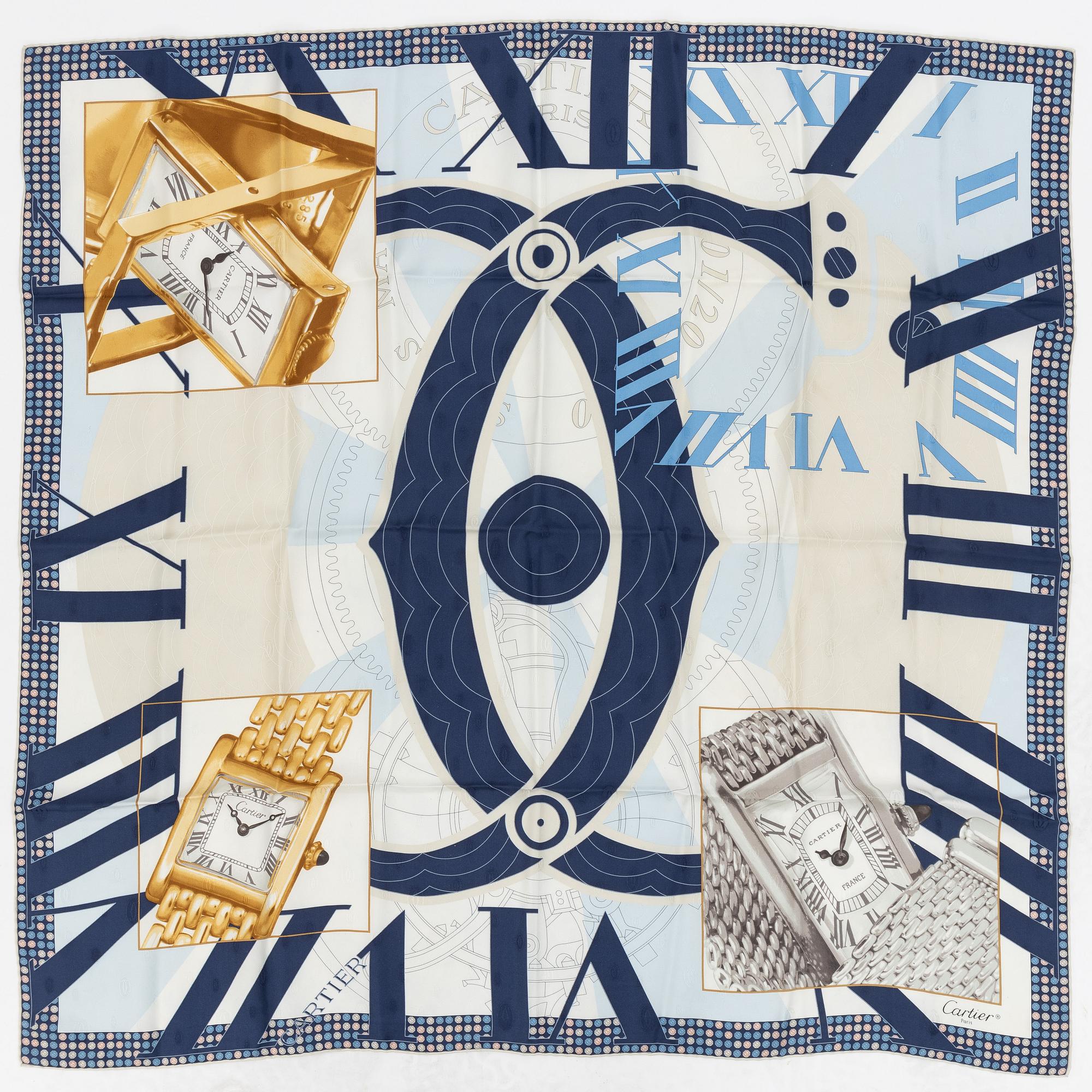 Cartier, scarf.