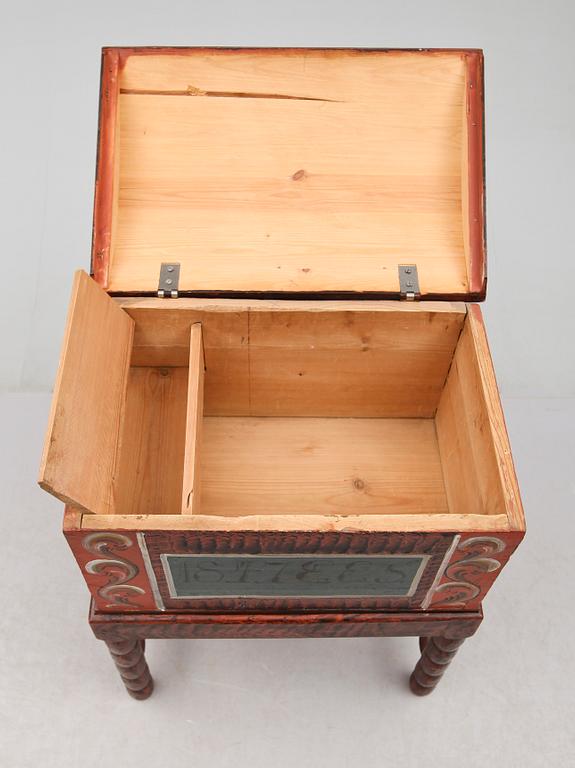 KISTA PÅ BENSTÄLLNING, Lima, 1800-talets mitt.