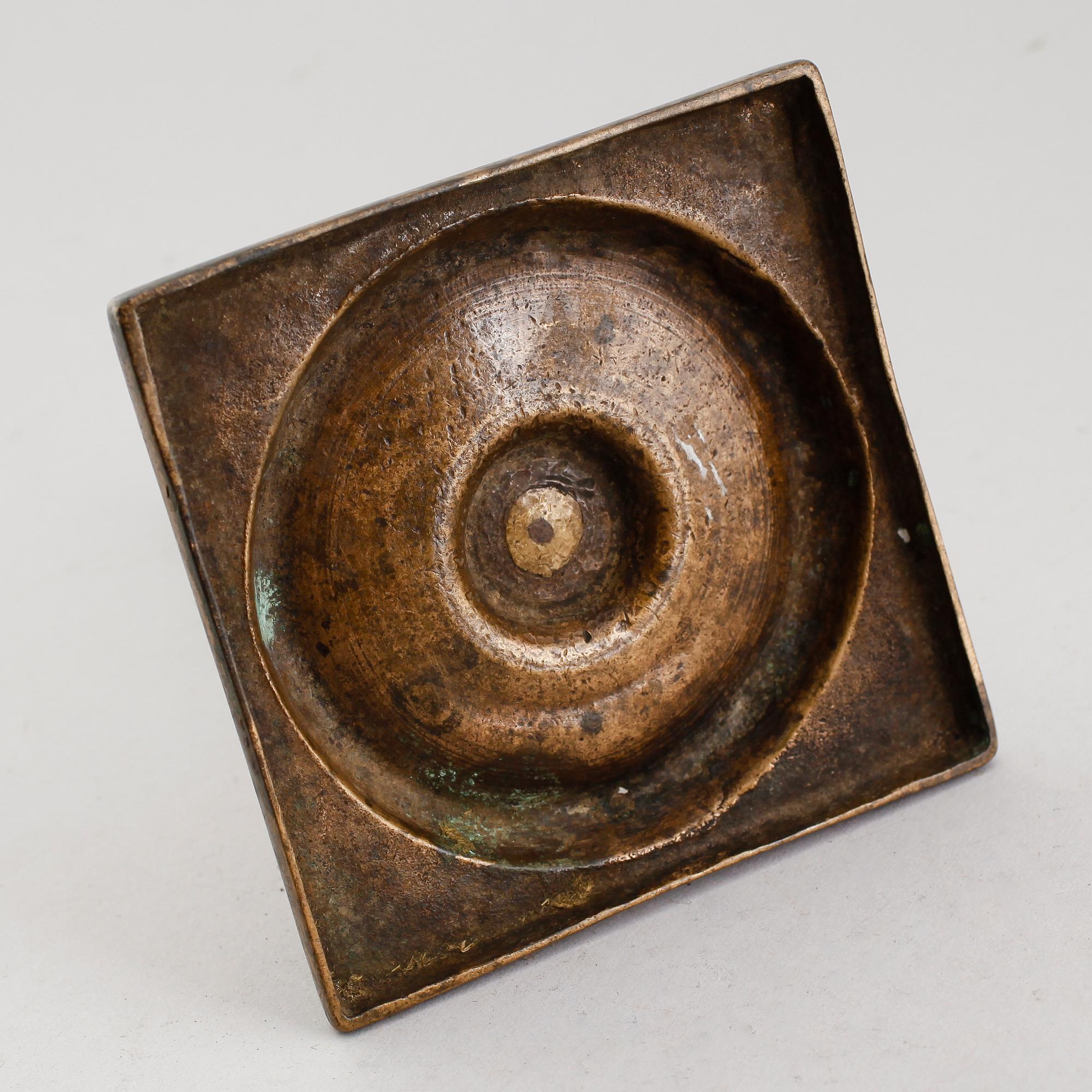 LJUSSTAKE, brons, 1600-/1700-tal.