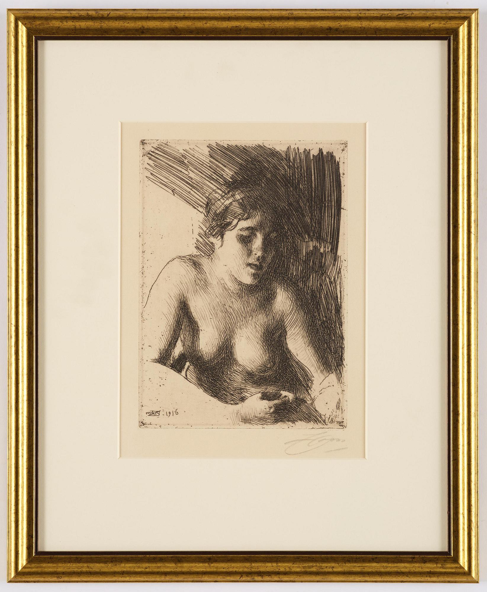 Anders Zorn, "Byst".
