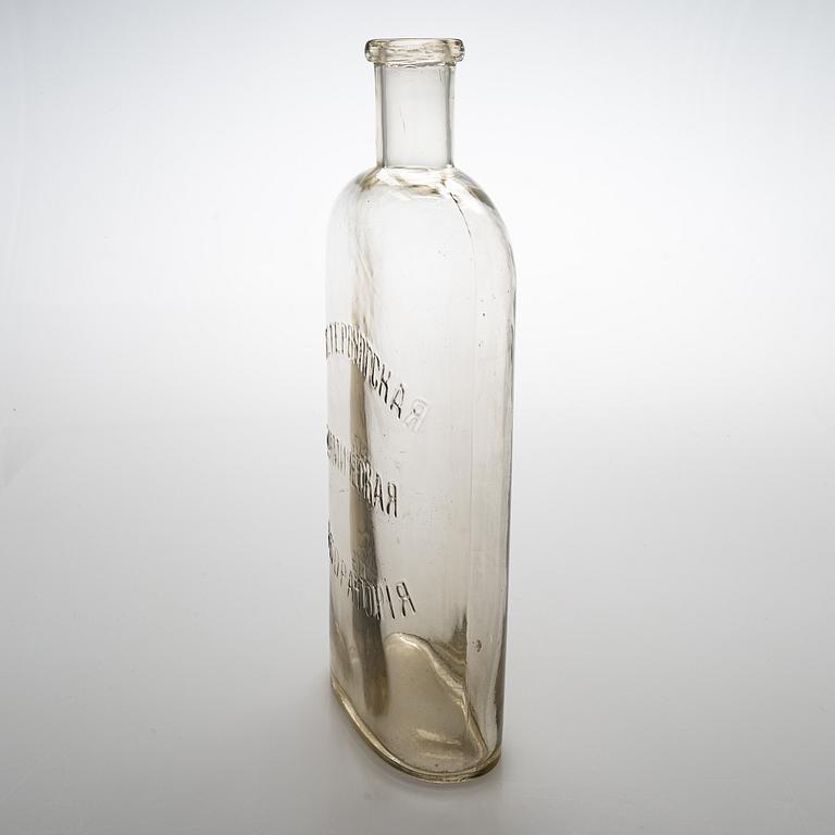 A bottle, height 44 cm, St. Petersburg Chemical Laboratory, active 1860-1917, RussSaint Petersburgia.