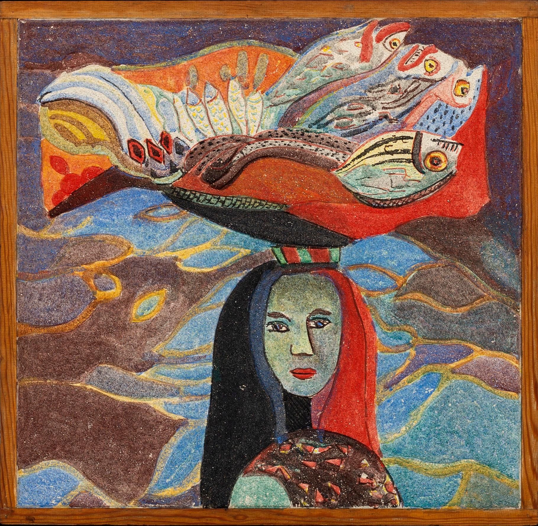 "Hamnen i Lissabon" detalj.