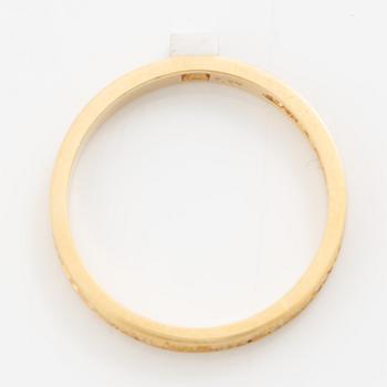 Lapponia, ring 18K gold set with a round brilliant-cut diamond, Finland 1976.