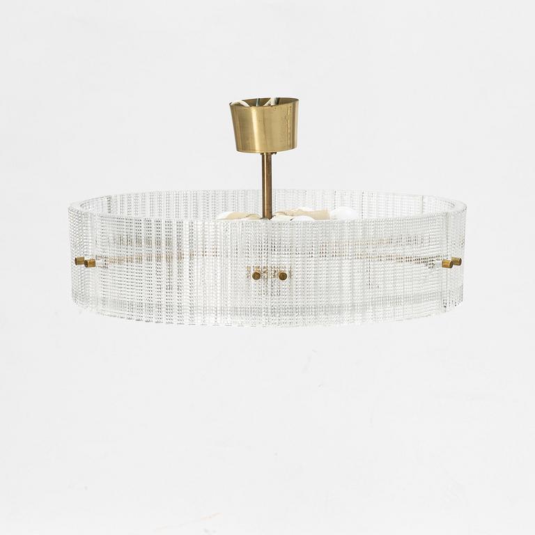 Carl Fagerlund, ceiling lamp, Orrefors, second half of the 20th century.