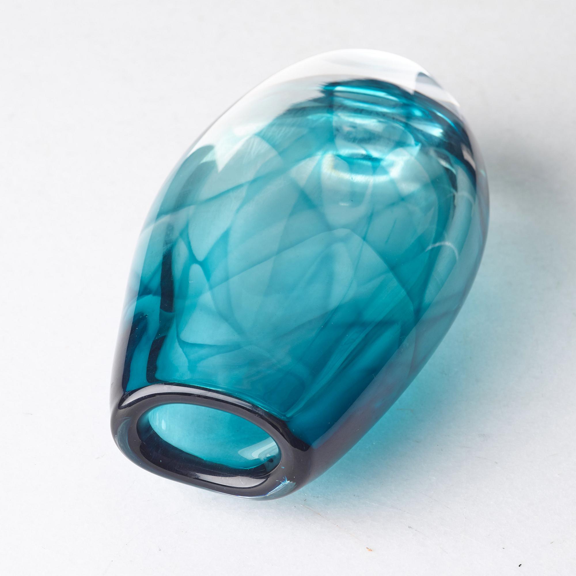 Vicke Lindstrand, a "Colora" glass vase, Kosta. Sweden 1960's.