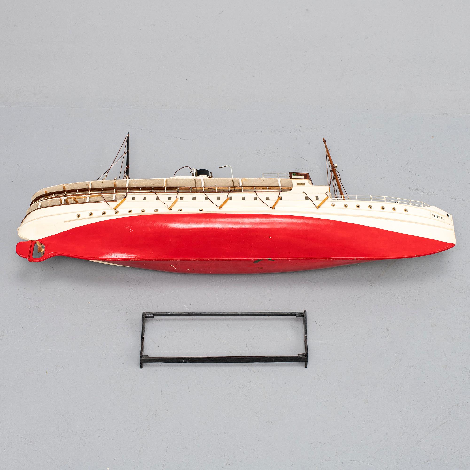 A steam boat model, 1970s.