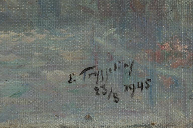 Erik Tryggelin, oil on canvas/panel, signed and dated 1945.