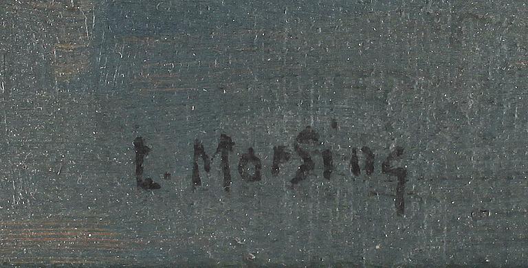 LEOPOLD MORSING, olja på duk, signerad.