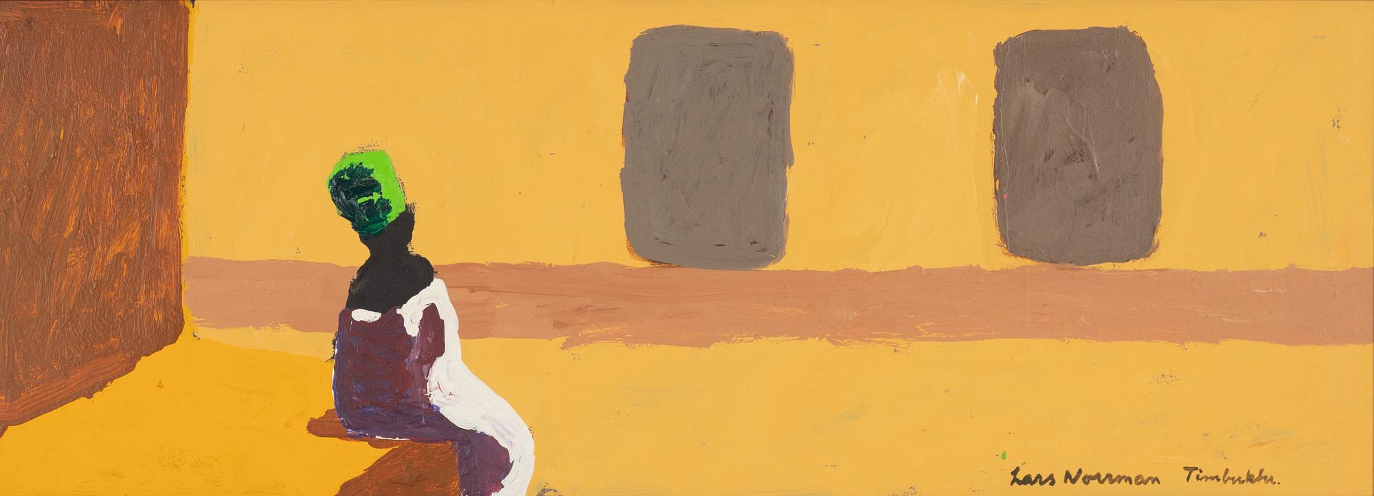 Lars Norrman, Timbuktu. Motiv från torget i Timbuktu, Mali.