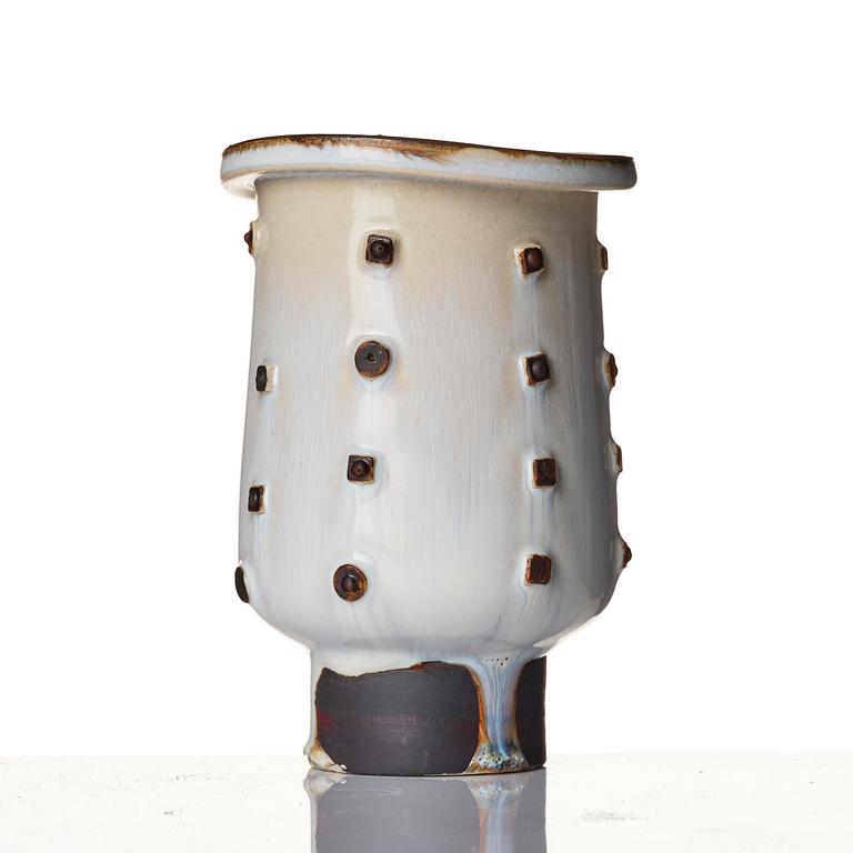 Wilhelm Kåge, a set of two stoneware vases, Gustavsberg Studio 1940s.