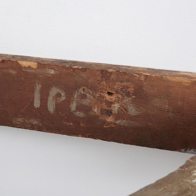 HÖRNKONSOLBORD, ett par. Gustavianska stockholmsarbeten, 1700-talets slut.