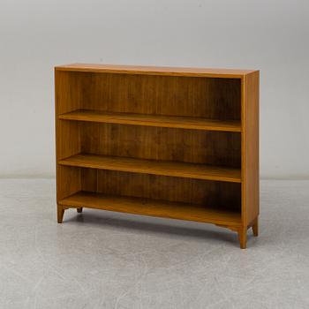 An elm veneered Swedish Modern bookcase, 1940's.