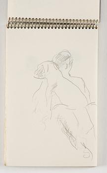 Lotte Laserstein, 10 små skissblock med teckningar.