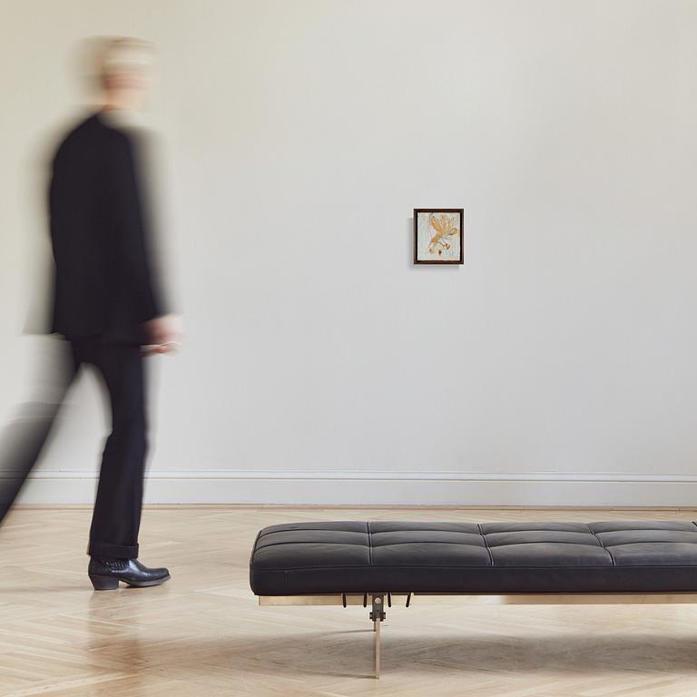 Eddie Figge, oil and metal on canvas, signed and dated 1963 verso.