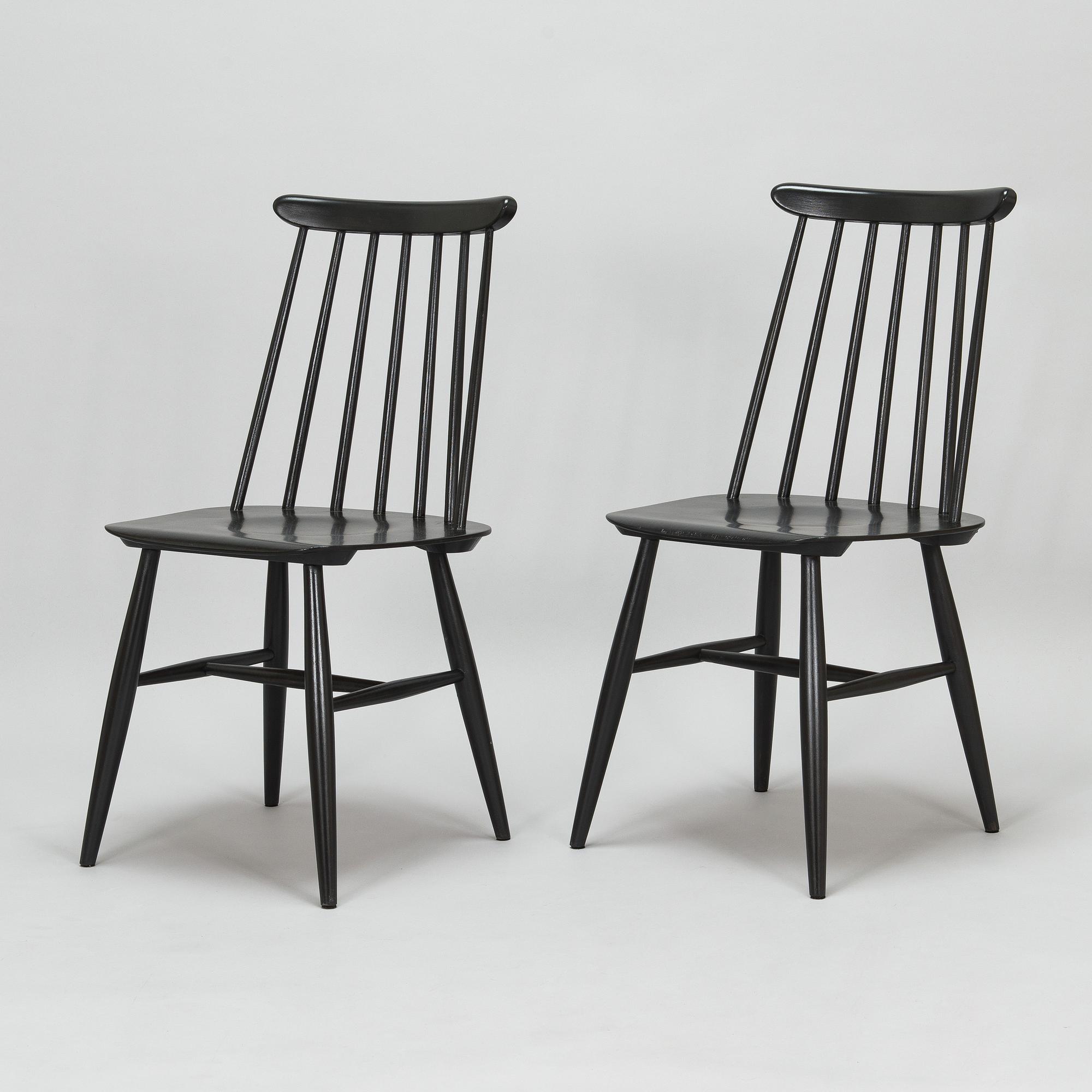 Ilmari Tapiovaara, stolar, 2 st, "Fanett", Edsby verken, 1950/60-tal.