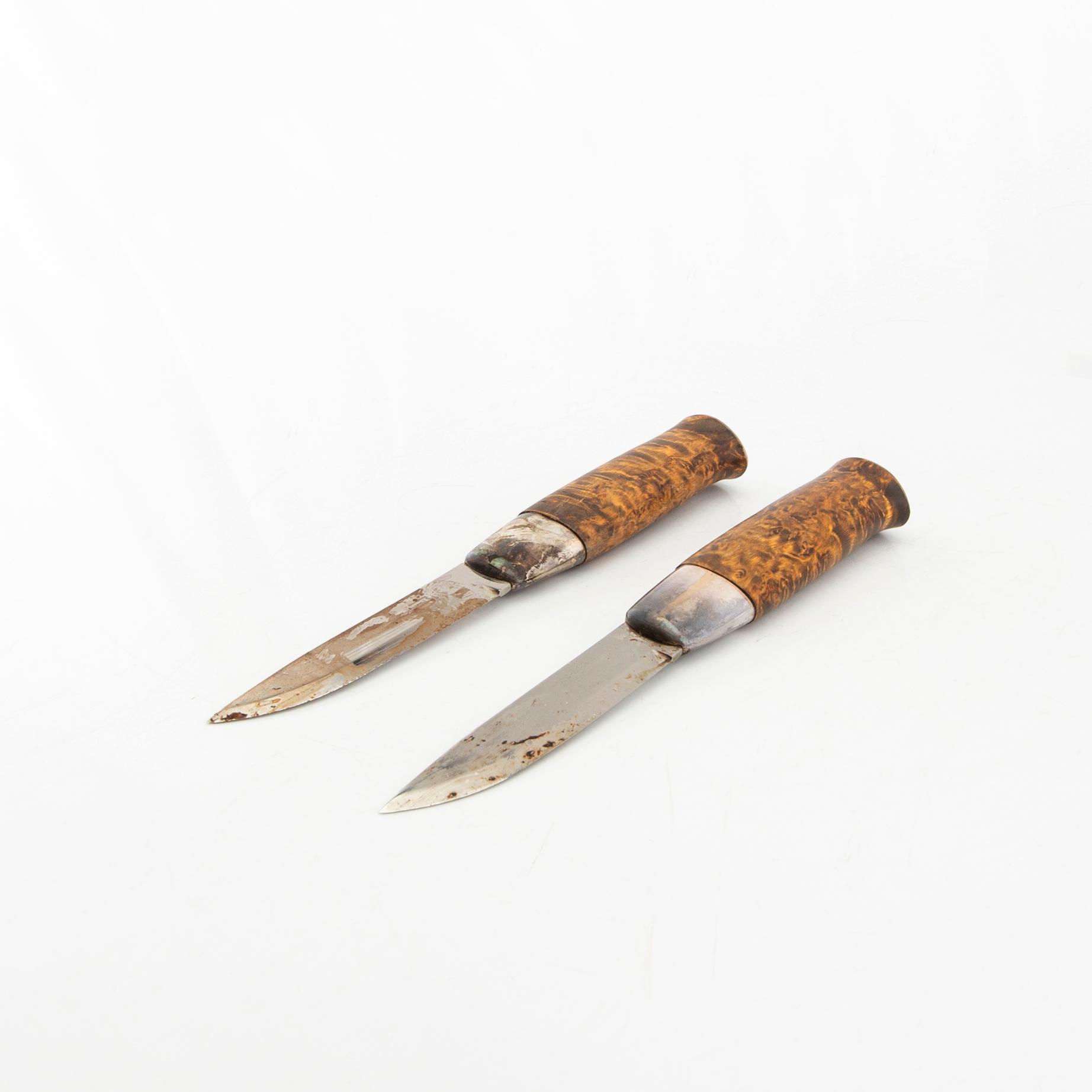 David Andersen knivar 2 st "Peer Gynt-kniven" Norge 1900-talets andra hälft.