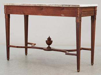 A late Gustavian late 18th century console table.