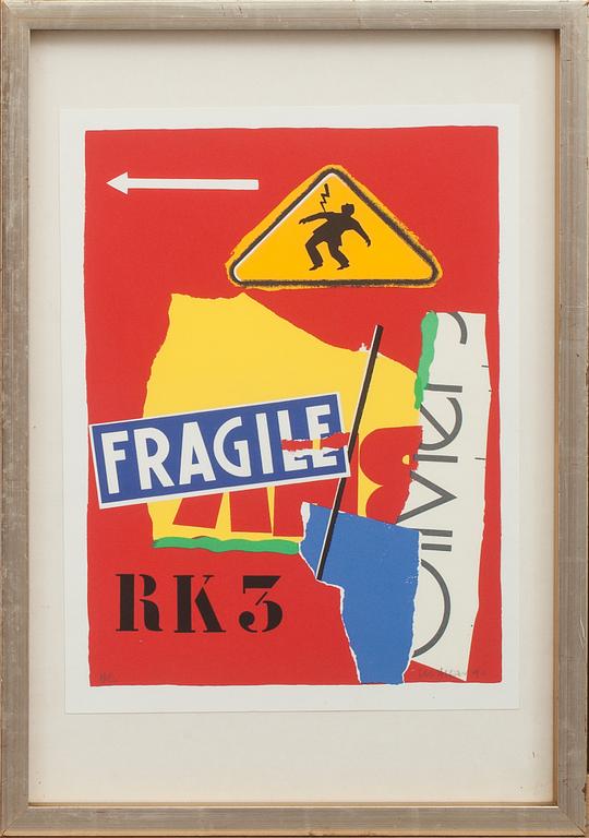 PETER KLASEN, färglitografi, signerad och märkt H/C.