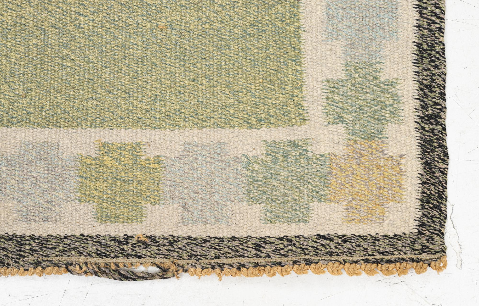 A flat weave 'Kastellholm' runner by Ingegerd Silow, c 247 x 90 cm, unsigned.