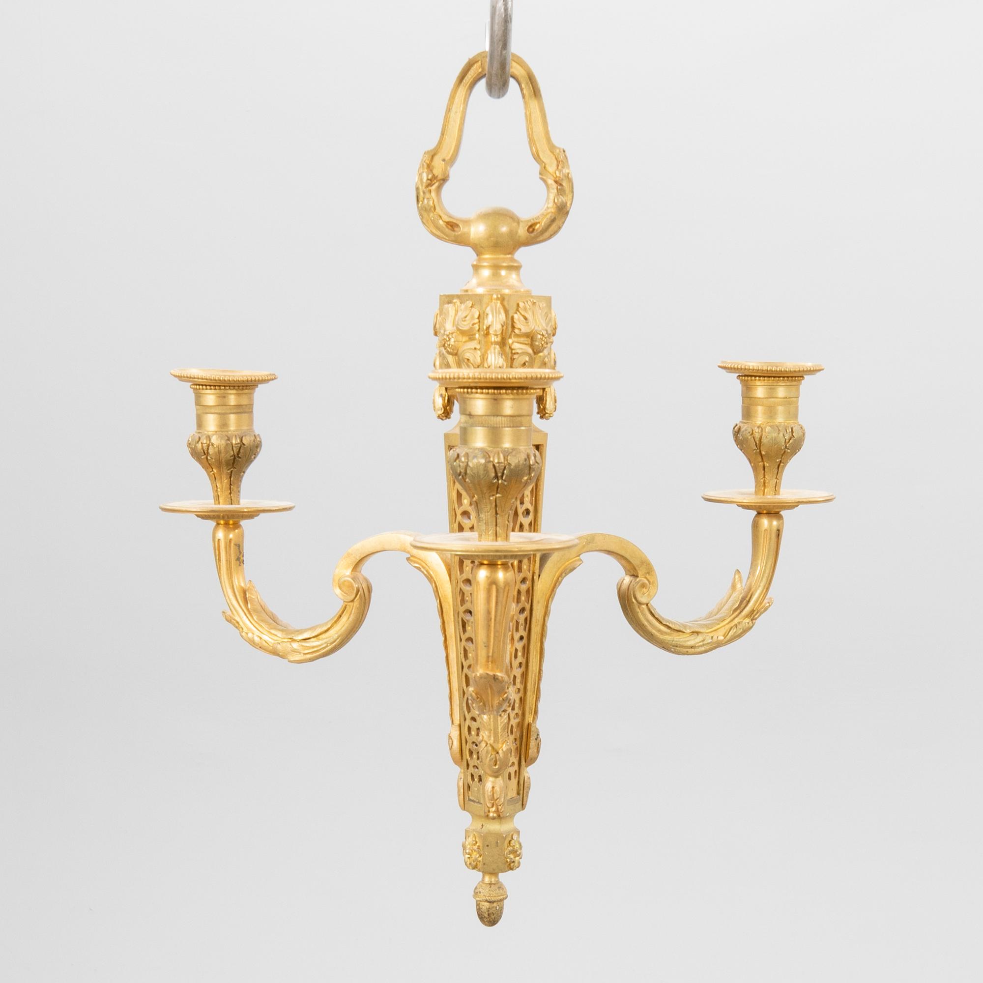 Chandelier Louis XVI style, 19th century latter part.