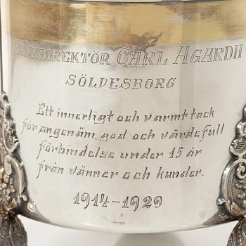 Dryckeskanna, silver, barockstil, GAB, Stockholm 1927.