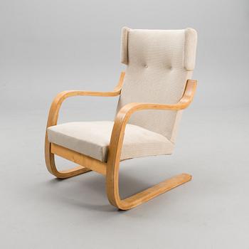 A mid-20th century open armchair model 36/401 for Artek, Finland.