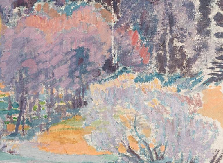Magnus Enckell, A moment of rest in the park.