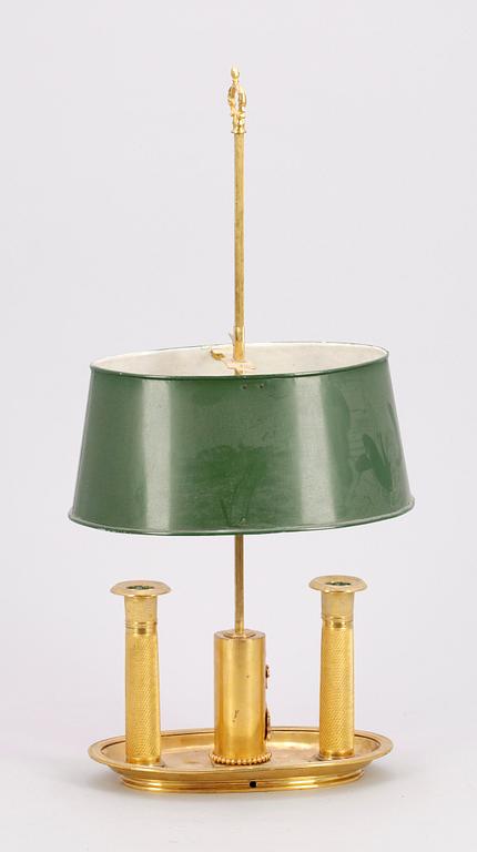 BOUILLOTELAMPA, delvis empire och troligen Ryssland, 1800-tal.