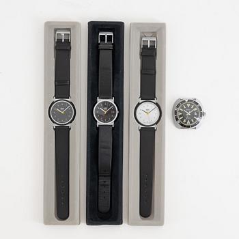 Dietrich Lubs, a set of four wristwatches from Braun.