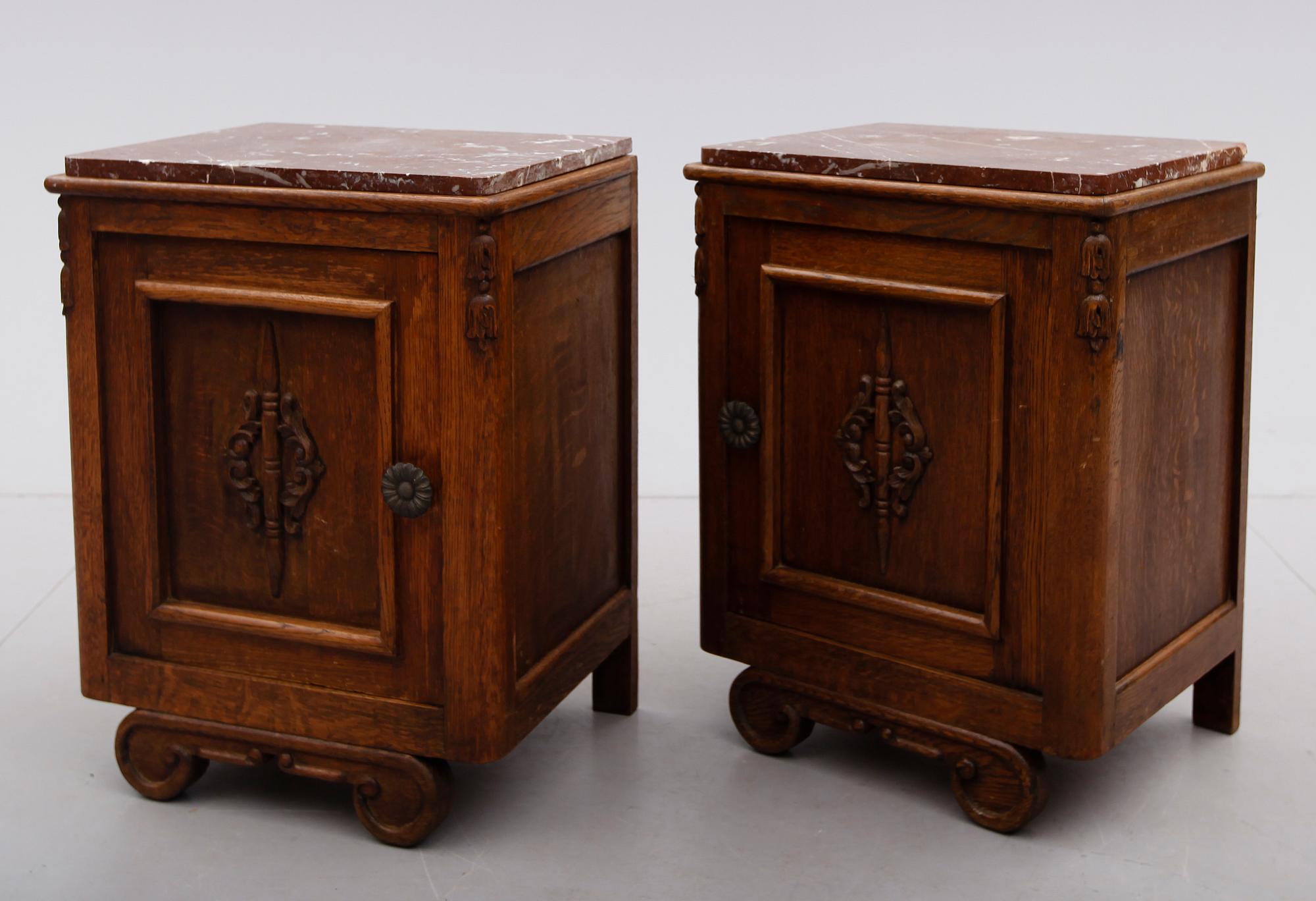 SÄNGBORD, 1 par, art déco, 1930-tal.