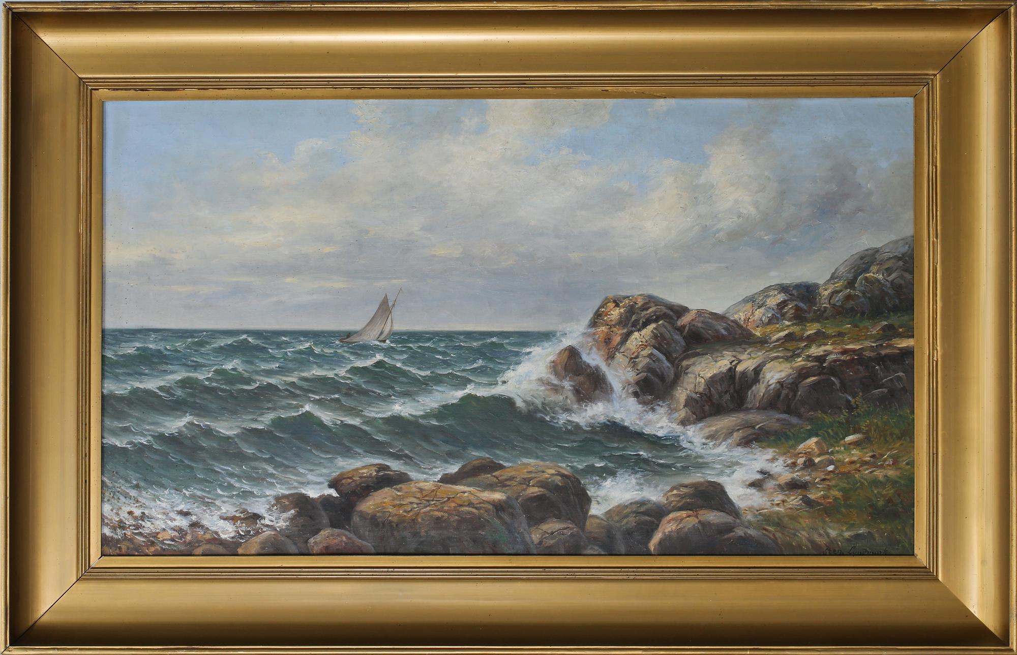 STEN LUNDMARK, olja på duk, signerad.