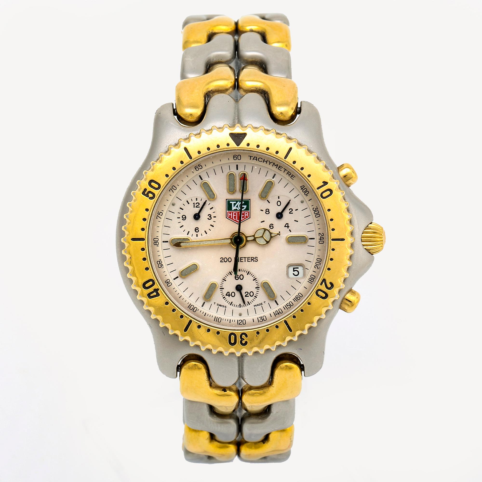 TAG HEUER, Tachymetre 200 m, wristwatch, 39 mm.