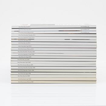 A set of 63 Arts of Asia magazines, from the period 2001-2011.
