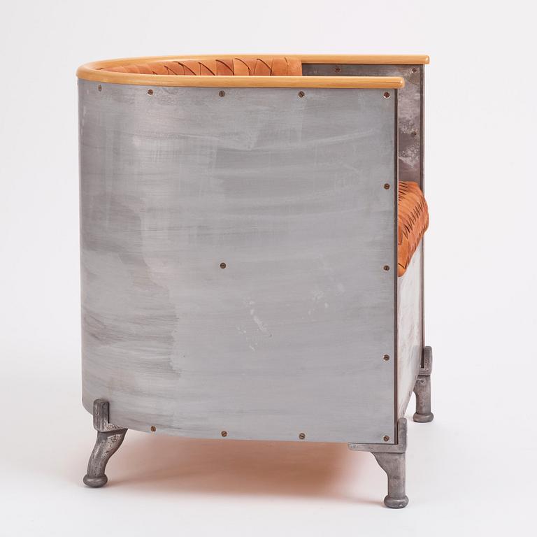 Mats Theselius, fåtölj ”Aluminium chair”, ed. 133/200, Källemo efter 1990.