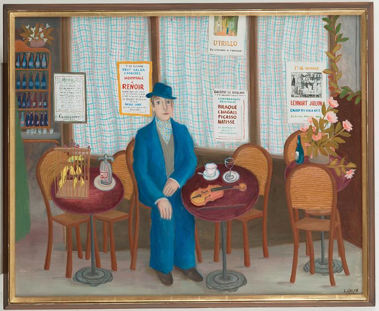 Lennart Jirlow, Outside the café.