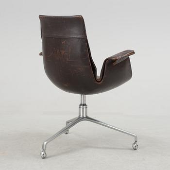 A Preben Fabricius & Jørgen Kastholm 'Tulip' desk chair, Alfred Kill, Germany 1960's-70's.