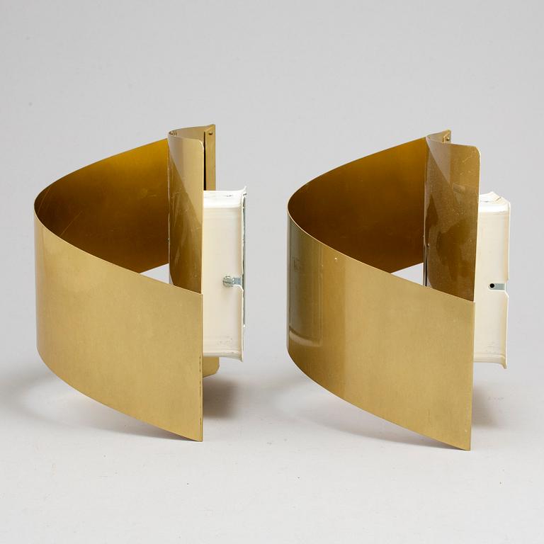 A pair of "Band" wall lamps by Peter Celsing for Falkenbergs belysning.