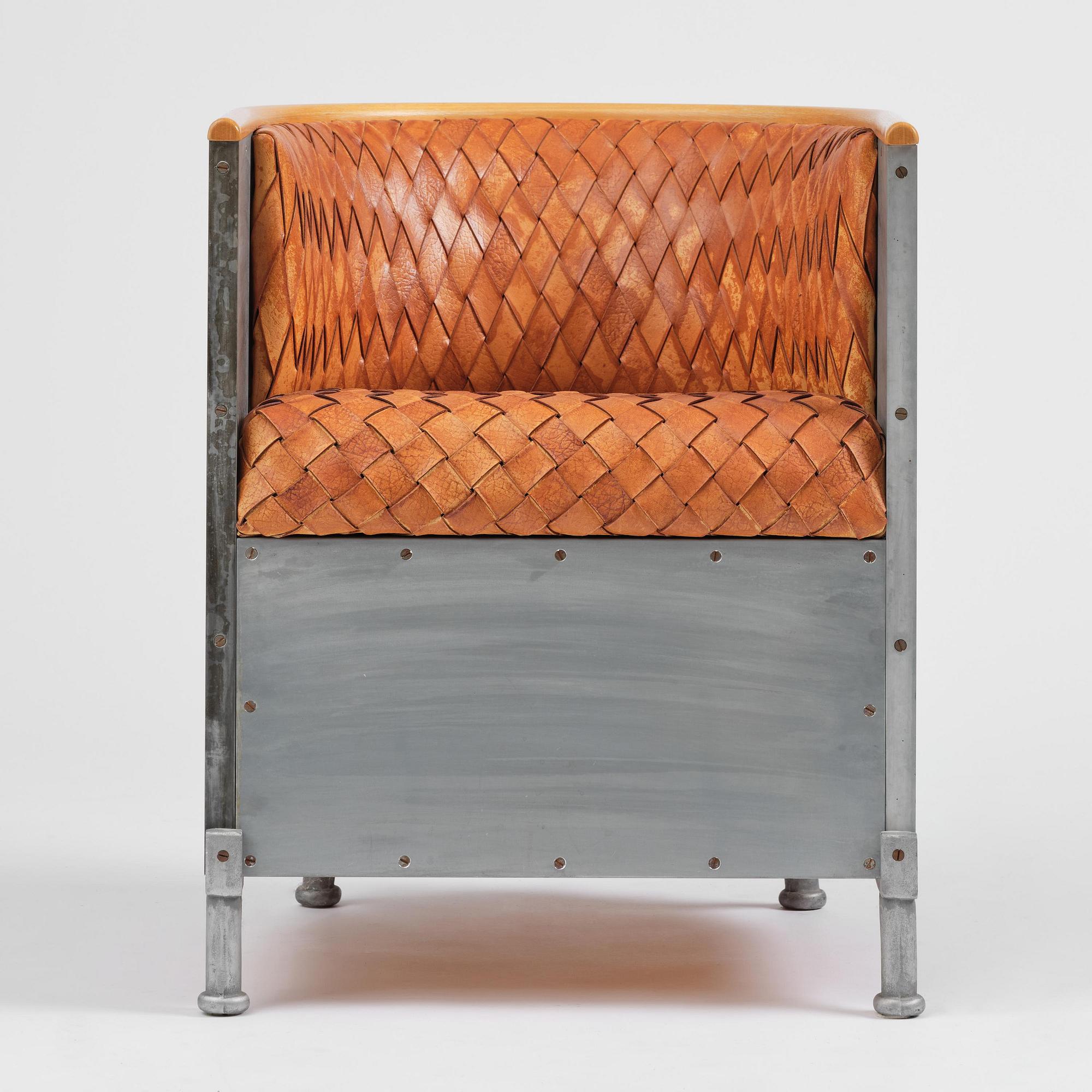 Mats Theselius, an "Aluminiumfåtölj" armchair, ed. 66/200, Källemo, Värnamo, post 1990.