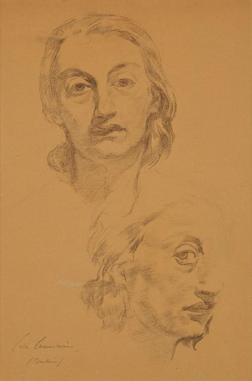 Lotte Laserstein, Two self-portrait studies.