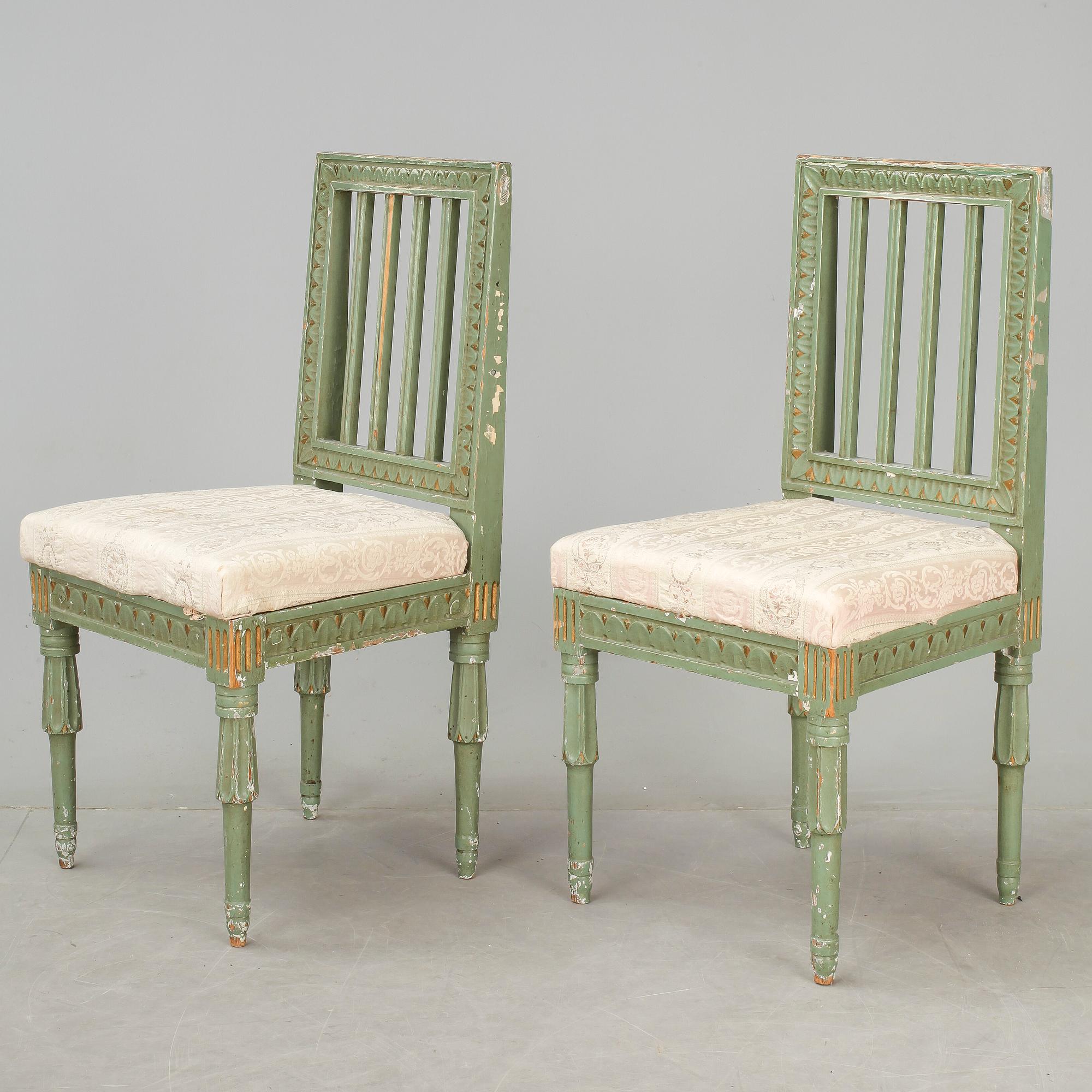 STOLAR, ett par. Gustavianskt provinsarbete, 1800-talets första hälft.