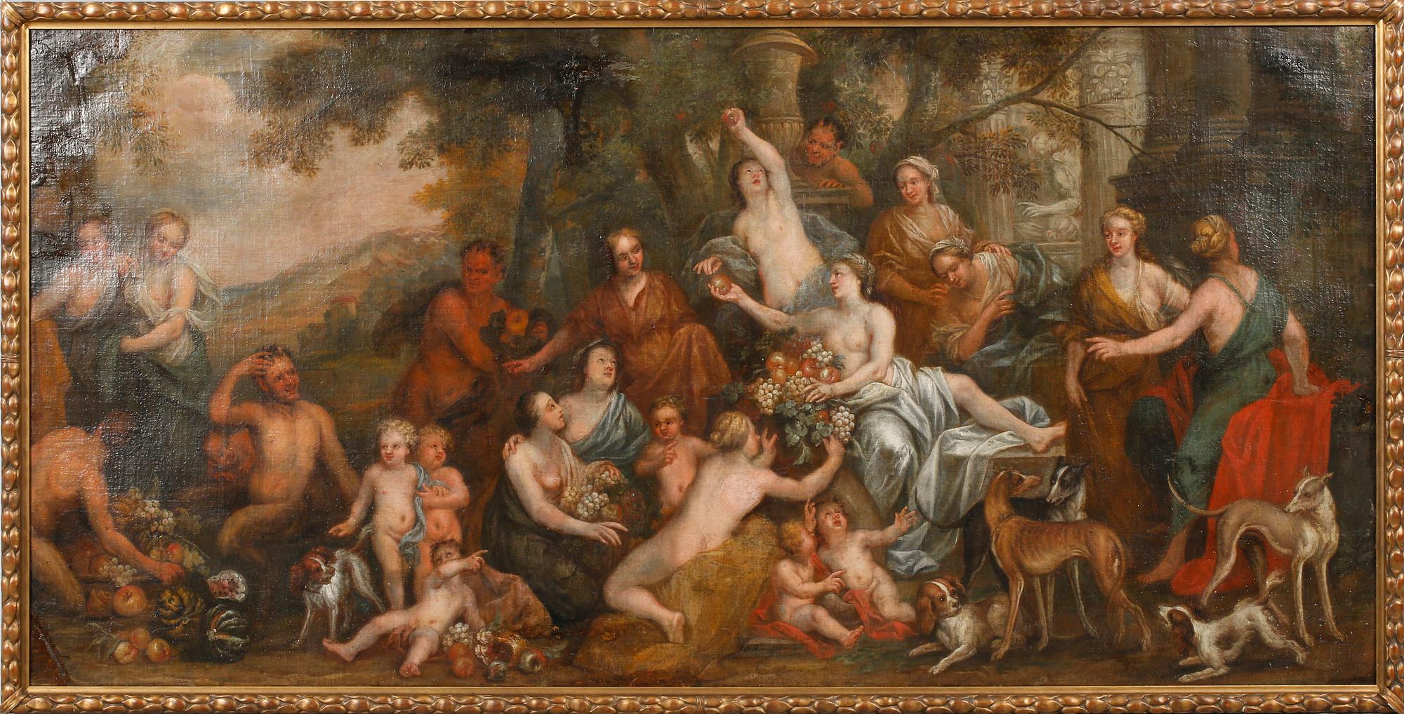 JAN BAPTIST HERREGOUTS, tillskriven, olja på duk.