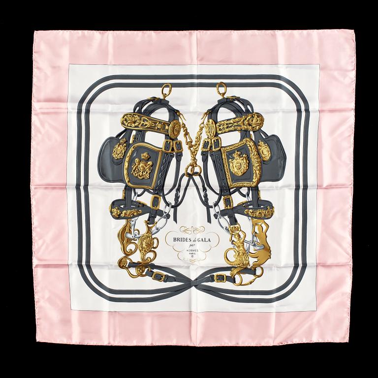A silk scarf by Hermès, "Brides de Gala".