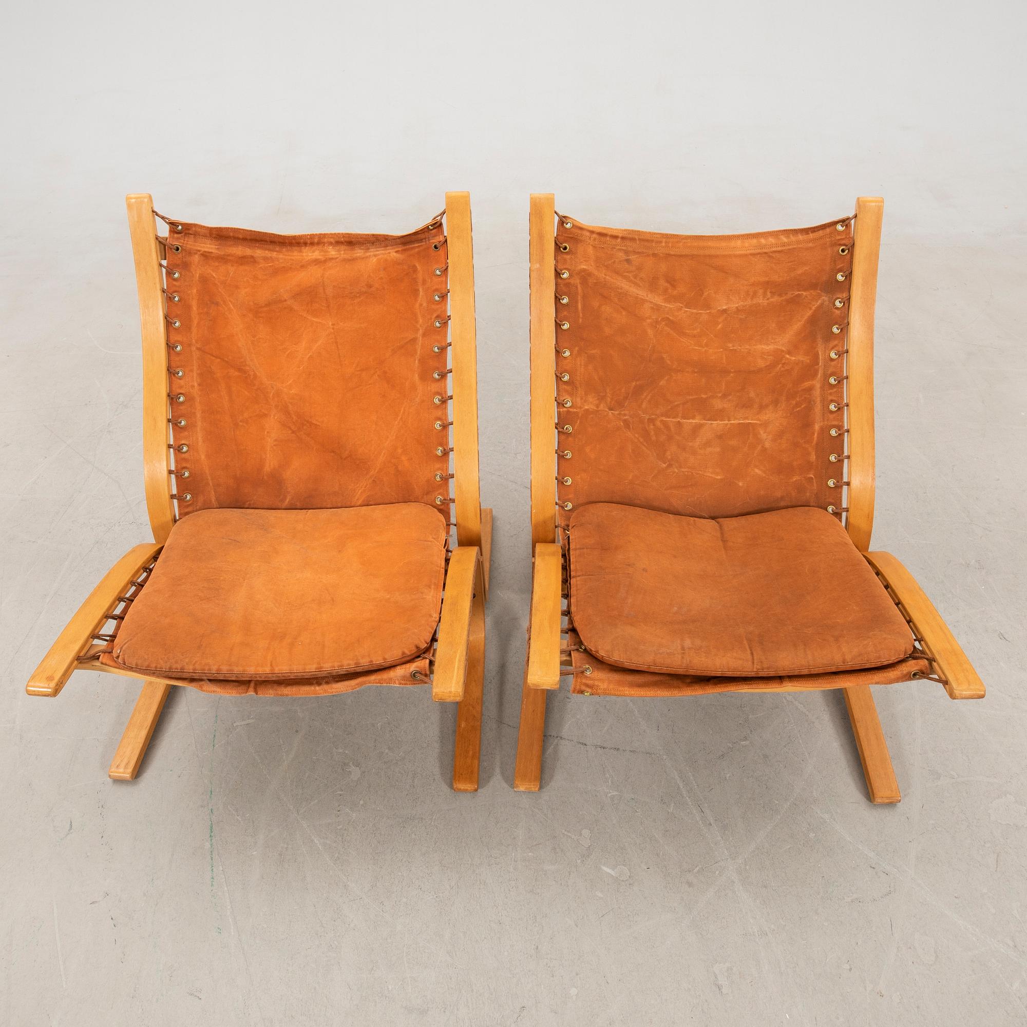 Ingemar Relling, a pair of "Siesta" armchairs, Westnofa, Norway.