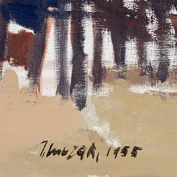 JERZY LUCZAK, olja på duk. Sign o dat 1955.