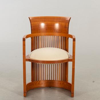 FRANK LLOYD WRIGHT, ARMCHAIR, modellnr 606 "Barrel Chair", Cassina 1980-tal.