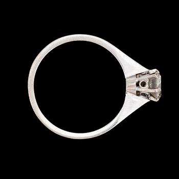 RING, brilliant cut diamond, 0.58 ct.