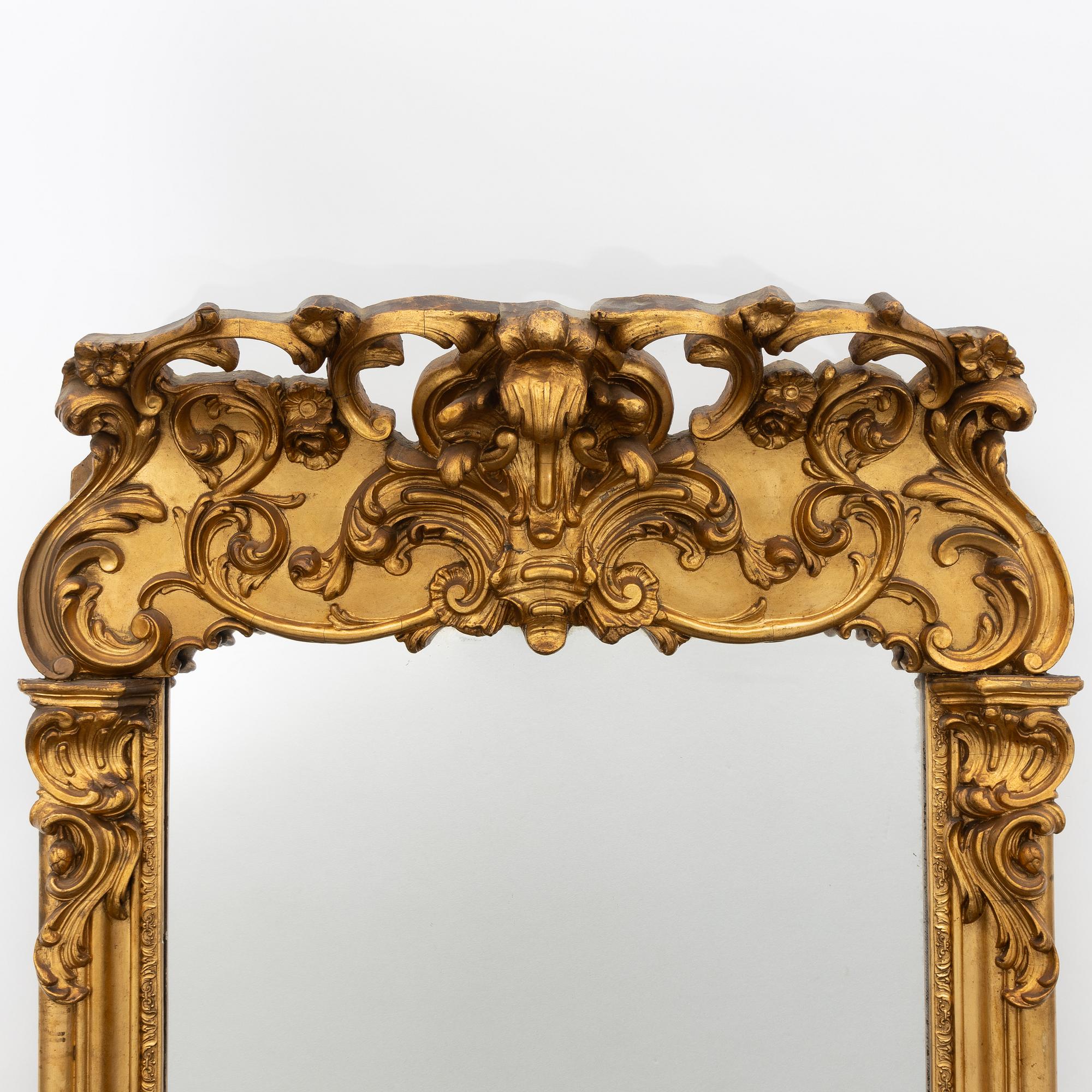 Spegel, rokokostil, 1800-tal.