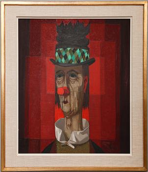 PELLE ÅBERG, olja på pannå, signerad.