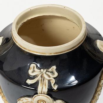A faience vase, probably Marieberg, late 18th Century.